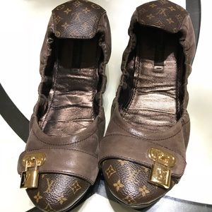 Louis Vuitton Damier Ballet Shoes 37.5 (US 7.5)